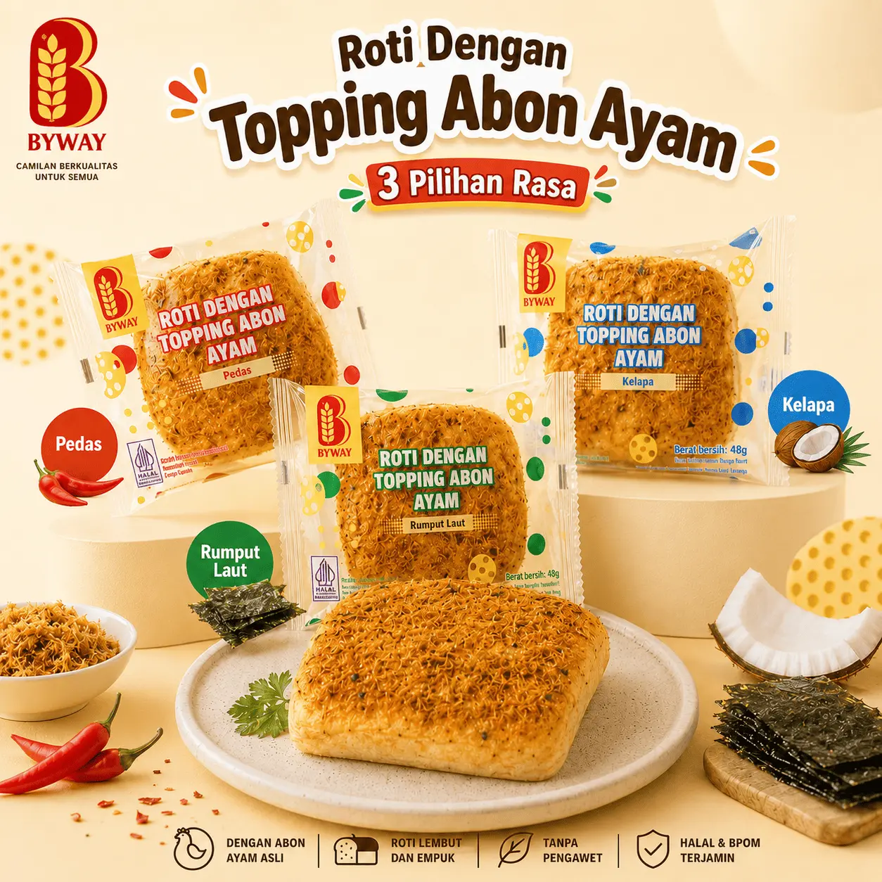 (1 Dus/60 Pcs) ROTI ZC VARIAN RASA / ZC ROTI MANIS LUMER 1 KARTON ENAK ...