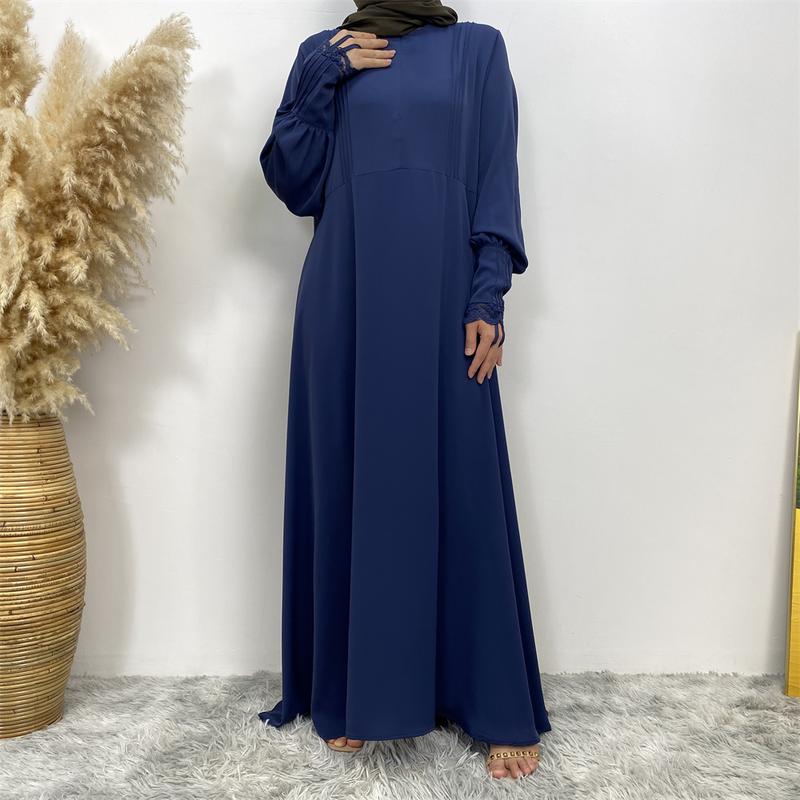 Product Introduction of 6693#  2 Piece Set Set Khimar (Jubah Free Khimar) New Fashion Prayer Muslims Women Lace Party Gift Dress And Khimar 21