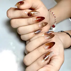 PRESS ON NAIL free LEM + KIKIR + stick pendorong untuk melepas press on nails