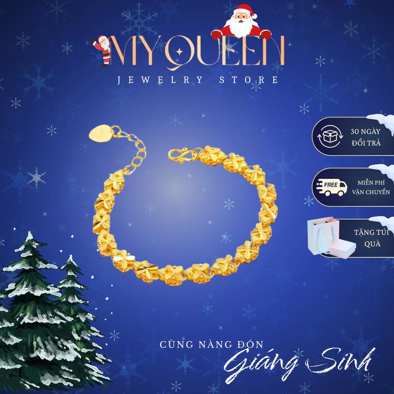  Lắc Tay DIỆU HIỀN thanh tao nhã nhặn quý phái quyền quý sang trọng chất liệu titan mạ vàng phụ kiện trang sức nữ 