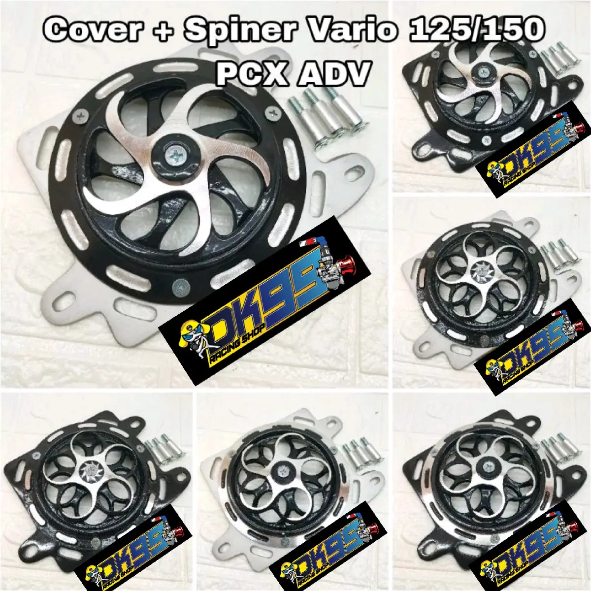 Cover radiator set spiner spinner cnc vario 125/150 pcx 150 adv 150  bonus baut boshing Engine