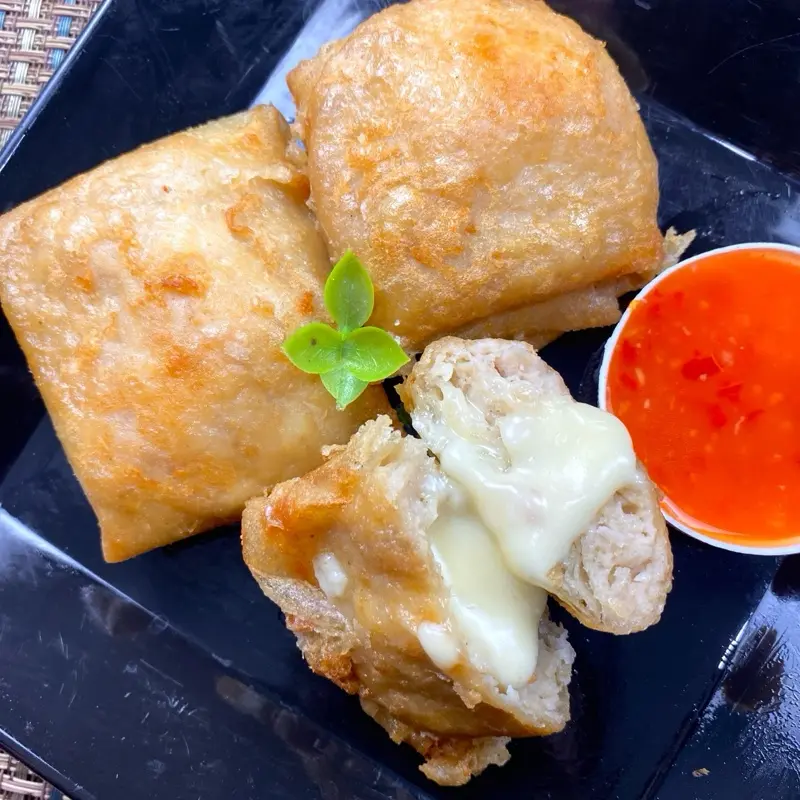 Dimsum Goreng isi keju dengan saus Bangkok isi 3 By Cemilboogem 0