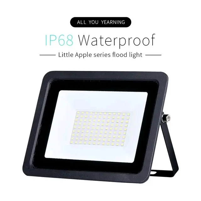 Lampu sorot outdoor LED 100W 200w 300w panggung taman gedung lapangan waterproof 100 200 300 Watt Emico Floodlight Anti Air lapang White 1