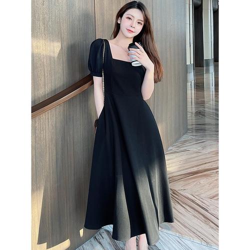 Promo (7995) long dress hitam Lengan Pendek korean style aesthetic import  wanita black dress elegant casual dress kekinian simple - 7995-black, XS -  Kota Administrasi Jakarta Utara - Yimita1209 | Tokopedia