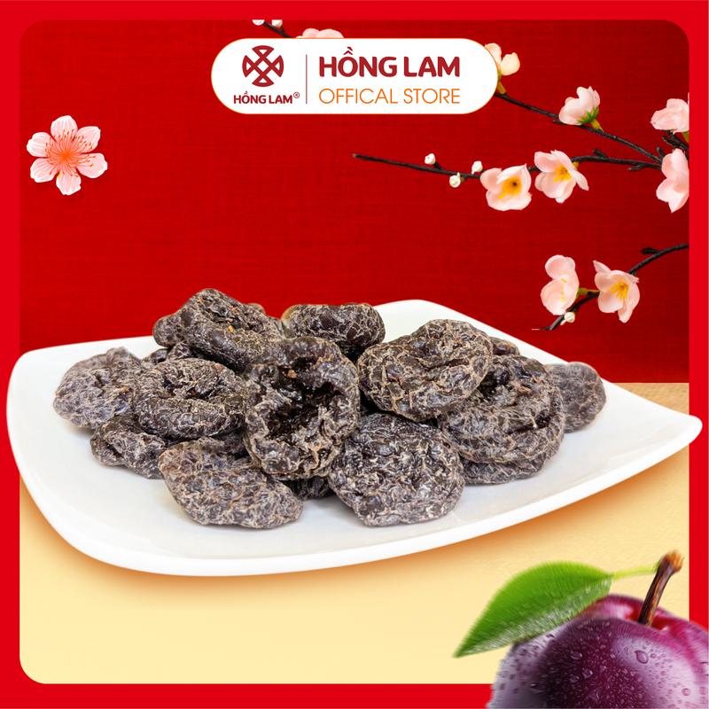 Xí muội mận không hạt chua ngọt Hồng Lam dạng hộp 200g 300g. Có vị chua ngọt dẻo