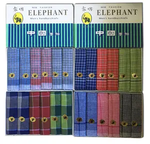 1Box isi 6pcs Sapu Tangan merek Gajah | saputangan pria merek Elephant