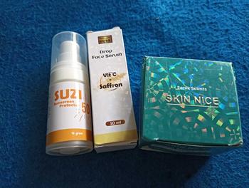 Product Review of SUZI SUNSCREEN PROTECTOR SPF 50 Sunscreen untuk perawatan masalah  kerutan kulit,peradaangan kulit dan kulit kusam jerawat from R**a 1