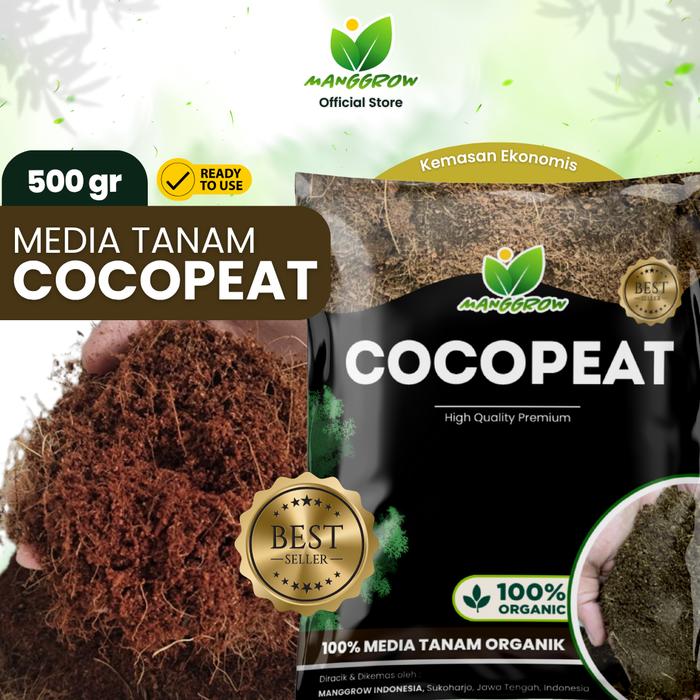 Gambar COCOPEAT Media Tanam Organik Sabut Kelapa 500 gr | Steril pH 6,5 • Tanaman Hias • Sayur • Hidroponik media  tanam  anggrek cocopeat  media  tanam Bambu Pupuk Serbuk Jamur dari Manggrow Official Shop Kab. Sukoharjo Tokopedia