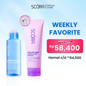 SCORA Gentle & Soothe Micellar Cleansing Water 100 ml + SCORA  Gentle Low pH Cleanser 100 ml