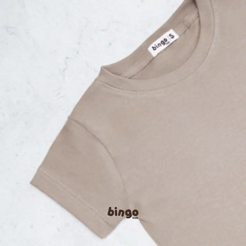 Basic T-Shirt Anak 1-5 Tahun Kaos Polos Anak Brown Series 3