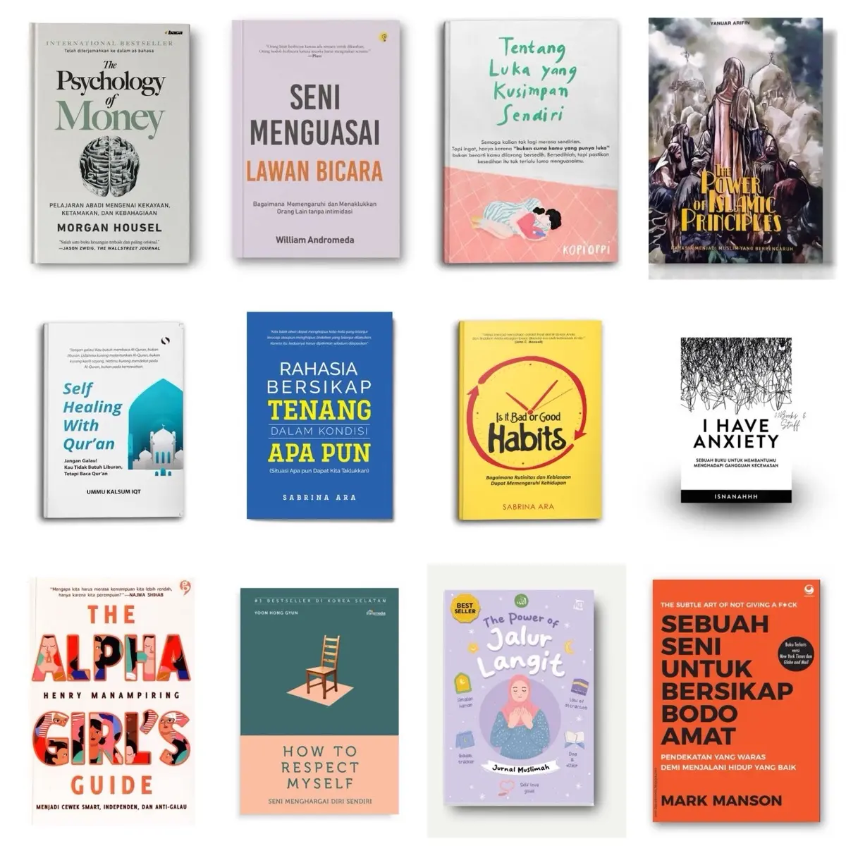 Buku Motivasi Quranic Law of Attraction The Principles of Power Atomic Habits Filosofi Teras Psychology - Buku Upgrade Diri Book