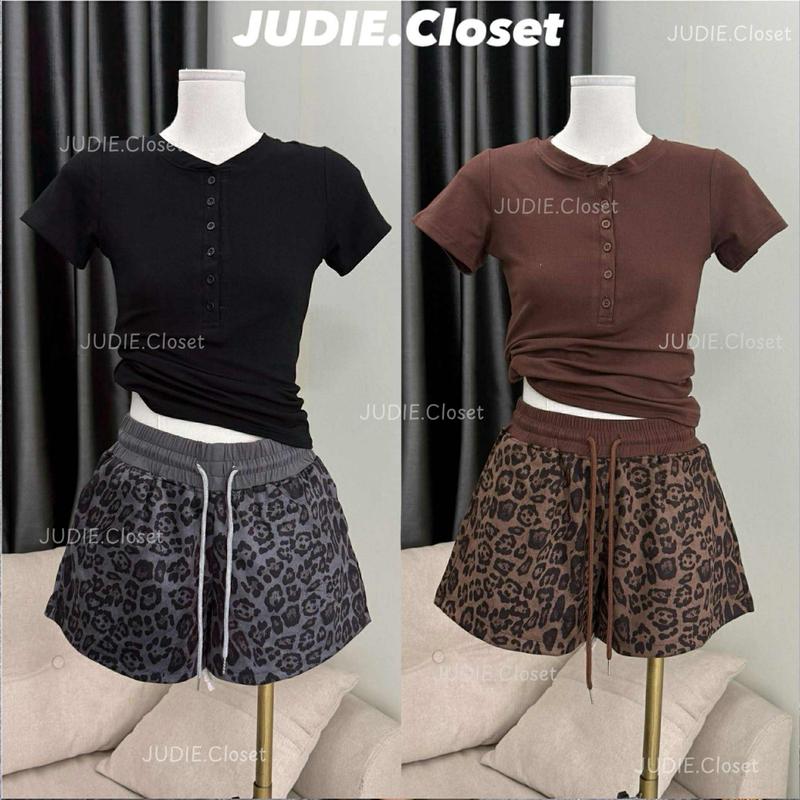 HÀNG L1 ảnh thật - Quần Đùi Shorts Nữ Da Báo Chất Umi Da lộn Mềm Mát Cạp Chun Dáng Thường JUDIE