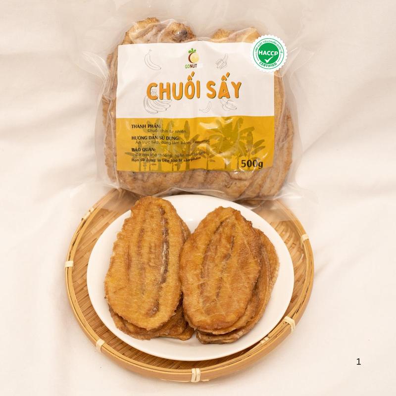 Chuối ép sấy dẻo tự nhiên nhà Gonut - chuối sấy miền tây Food Ăn Vặt