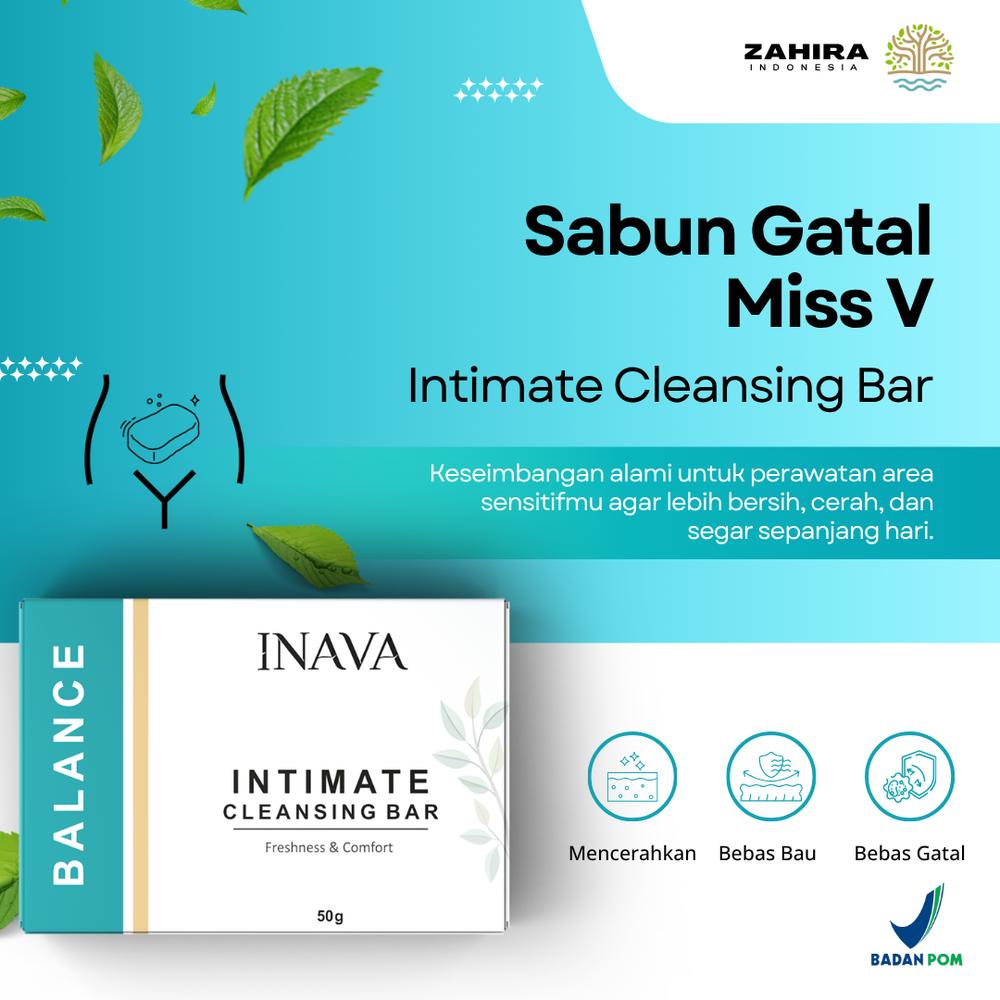 Sabun Gatal Miss V Sabun INAVA Intimate Cleansing Bar BPOM untuk Kesehatan Feminin - PerawatanFeminine, Keputihan Kewanitaan