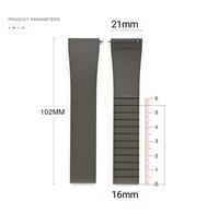 Gambar Tali Jam Tangan 21 MM Replacement Strap Rubber Cut To Fit 106.21 - FKM 106.21 AB dari Watch Band N strap Kota Surabaya 4 Tokopedia