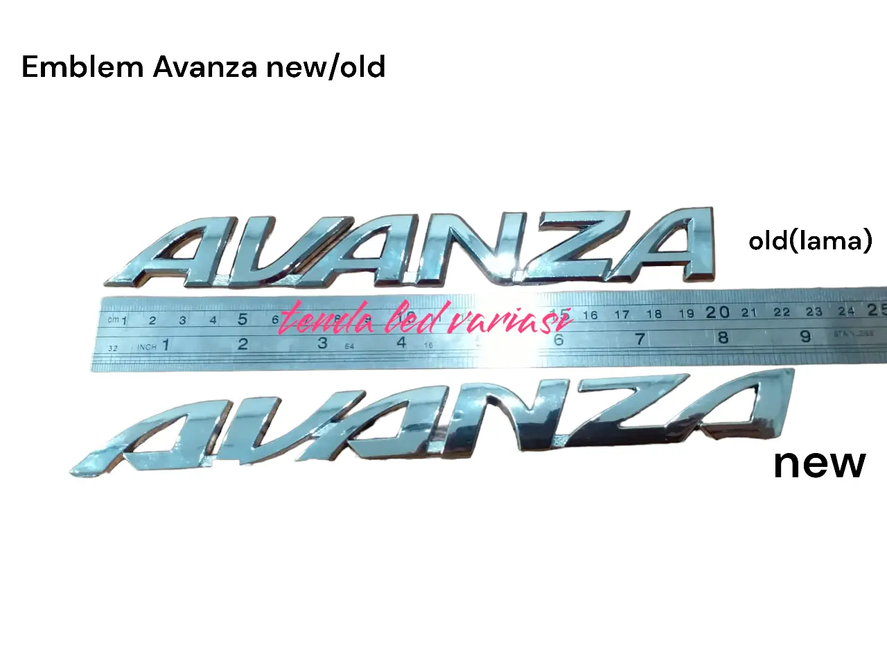 Emblem bagasi new avanza dan avanza old/Emblem tulisan new avanza dan avanza lama