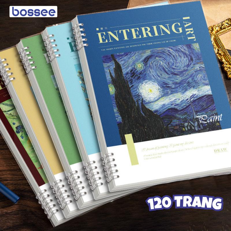 Sổ còng thay được giấy A5 B5 120 trang, bìa sổ còng kèm ruột giấy - Vỏ bìa nhựa binder, sổ tay thiết kế khuyết còng dễ viết planner, làm sổ còng bullet journal sổ  còng sổ  ohuhu