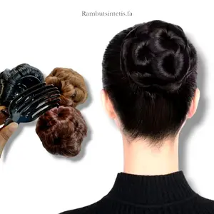 Jepit Keong Sanggul Bunga Rambut Palsu Modern Praktis Simpel - Clips Sirkam