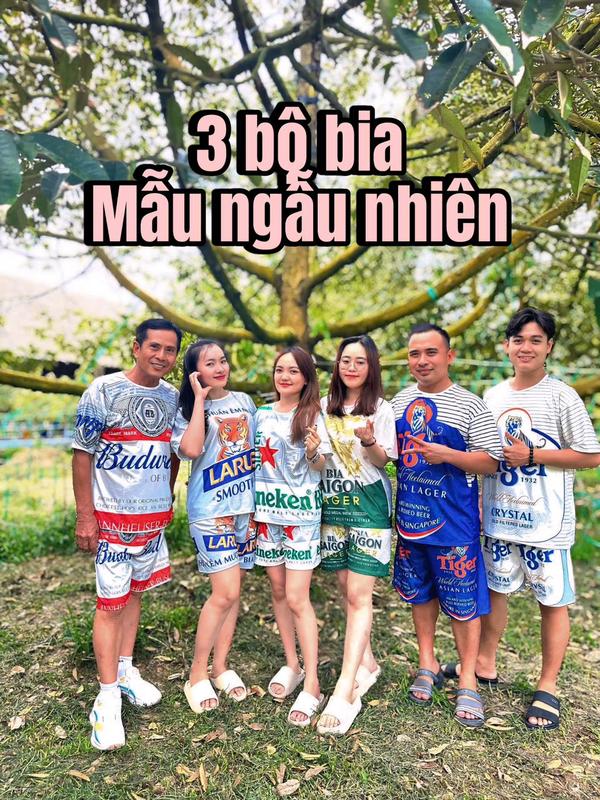 Đồ bộ mẫu Hotrend bia larue, tigerr, kenn mẫu mới hình in 2 mặt