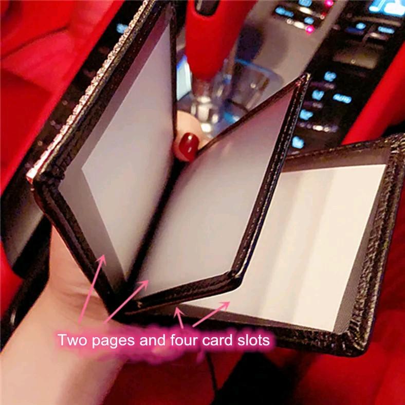 Dompet kartu SIM camelia bling bling | Dompet kartu wanita Kulit PU 3