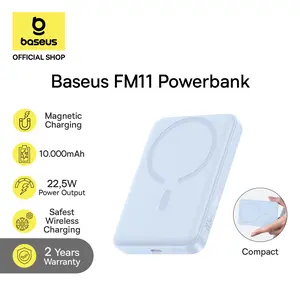 [POWERBANK WIRELESS] Baseus Power Bank EnerFill FM11 10000mAh 22.5W Magnetic Mini Wireless Fast Charging Powerbank | Power Bank Fast Charding Power Bank Wireless