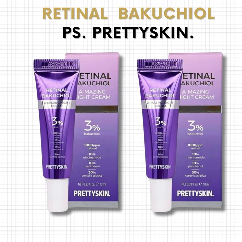 Combo 2 tuýp Kem dưỡng Retinal Bakuchiol A-Mazing Night Cream 10ml