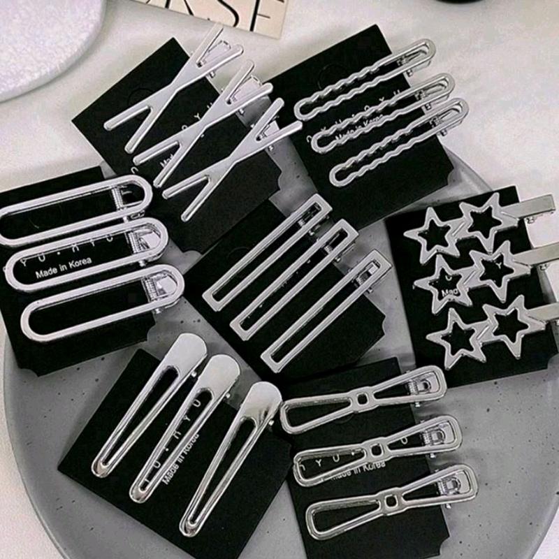 Set 10 kẹp tóc kim loại sang chảnh + quà ngẫu nhiên