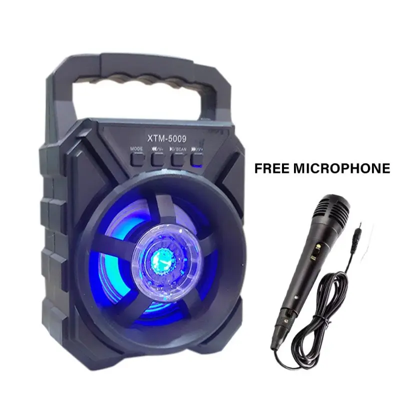 Speaker Bluetooth Xtm 5009 Free Mic Karaoke Radio Fm/Speaker Portable Mini Bluetooth 1