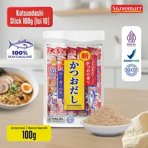 [HALAL] HONDASHI KATSUODASHI BONITO SOUP POWDER STICK 100 GR (ISI 10) / BUMBU IKAN / BUBUK KALDU IKAN BONITO KERING / BUBUK KATSUOBUSHI / IKAN CAKALANG / MARUMOTO