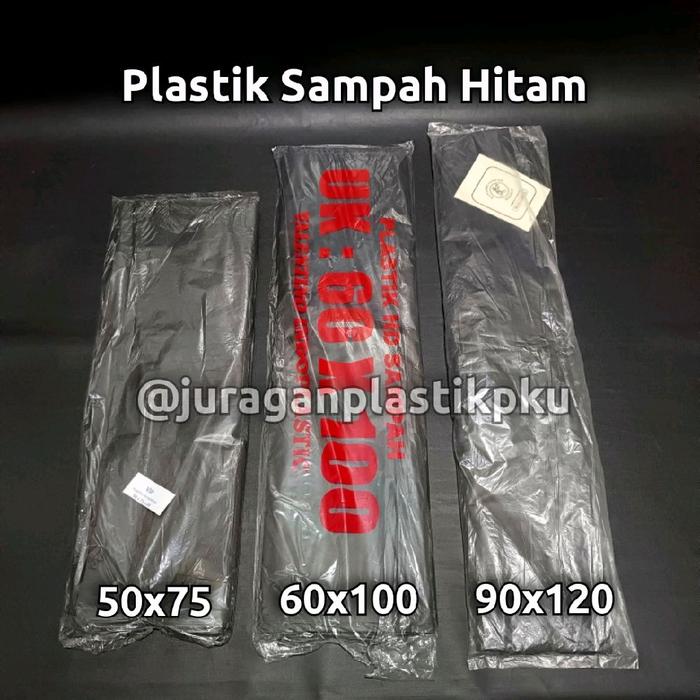 Gambar Kantong Plastik Sampah Hitam 60x100 cm / 90x120 cm Polybag Besar dari Juragan Plastik Pekanbaru Kota Pekanbaru Tokopedia