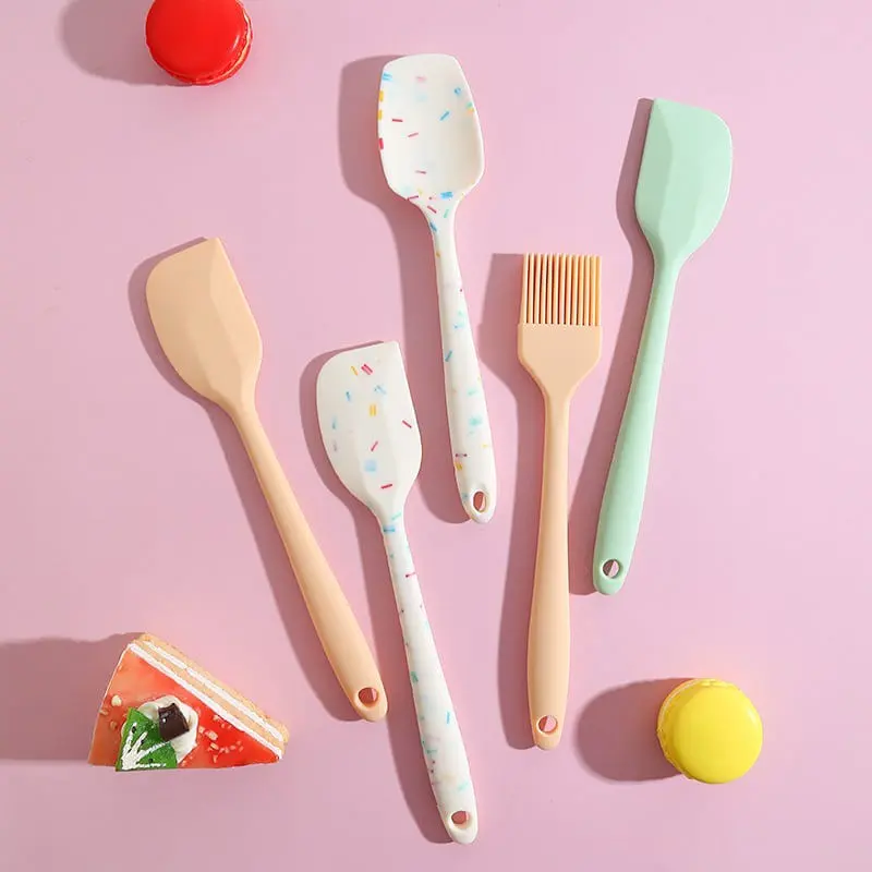 Mpasibayi Spatula silikon motif permen anti panas food grade