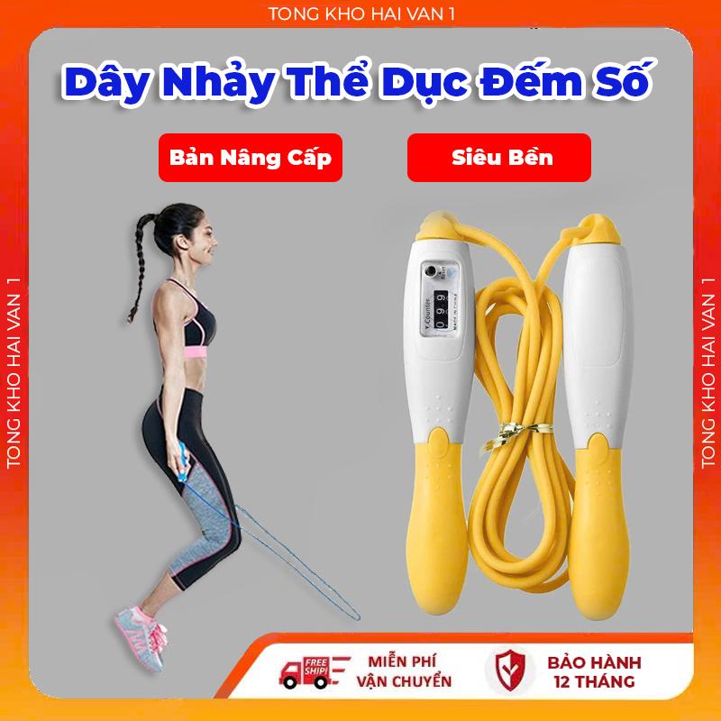  Dây Nhảy  Đếm Số Thể Dục Dây Nhảy Tăng Thể Lực Giảm Cân Dụng Cụ Thể Dục Cho Nam Nữ Tay Cầm Chống Trơn Trượt 