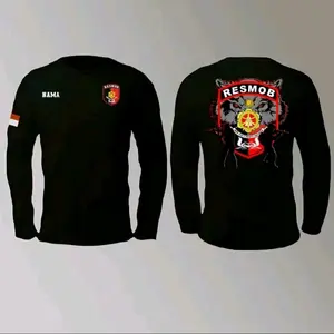 KAOS LENGAN PANJANG RESMOB dtf gambar- TSHIRT KEREN LAGI TREND-BAHAN KATUN