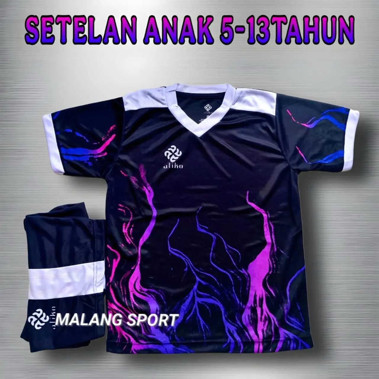 ALIKO STELAN JERSY BOLA ANAK BOLA FUTSAL VOLY SSB PUTRA PUTRI SET BAJU CELANA NYAMAN DI PAKAI