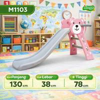 Gambar Molion Perosotan Mainan Anak M1103 Seluncuran Plastik HDPE Aman Anti-Slip Indoor Outdoor dengan Ring Basket Samping & Pijakan Tekstur 130 cm - MOTIF PANDA, BIRU dari Molion Toys.IDN Kota Surabaya 2 Tokopedia