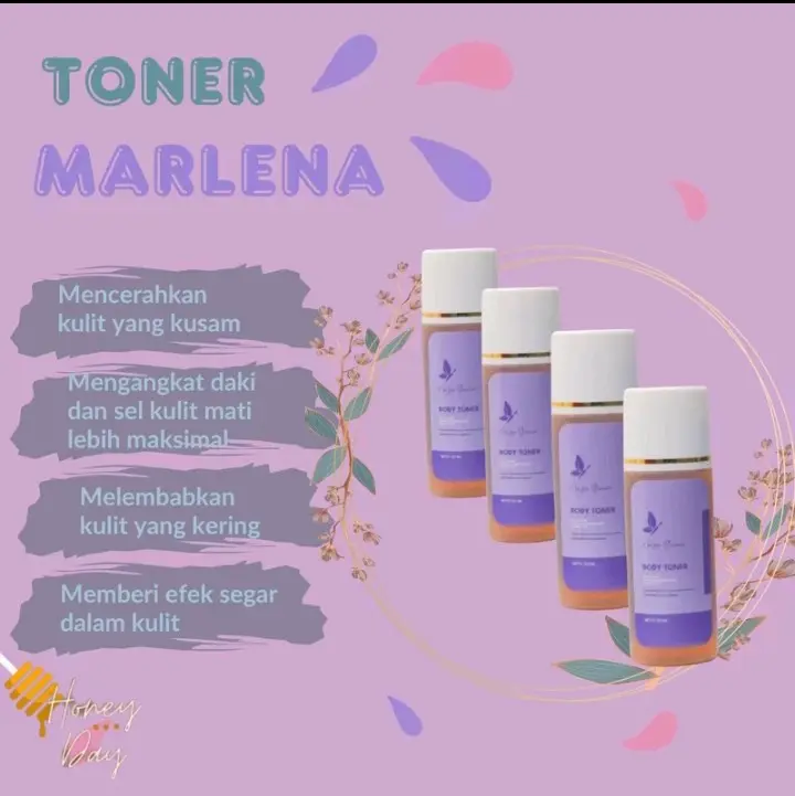 Toner Marlena Badan untuk Mencerahkan dan Mengangkat Kotoran