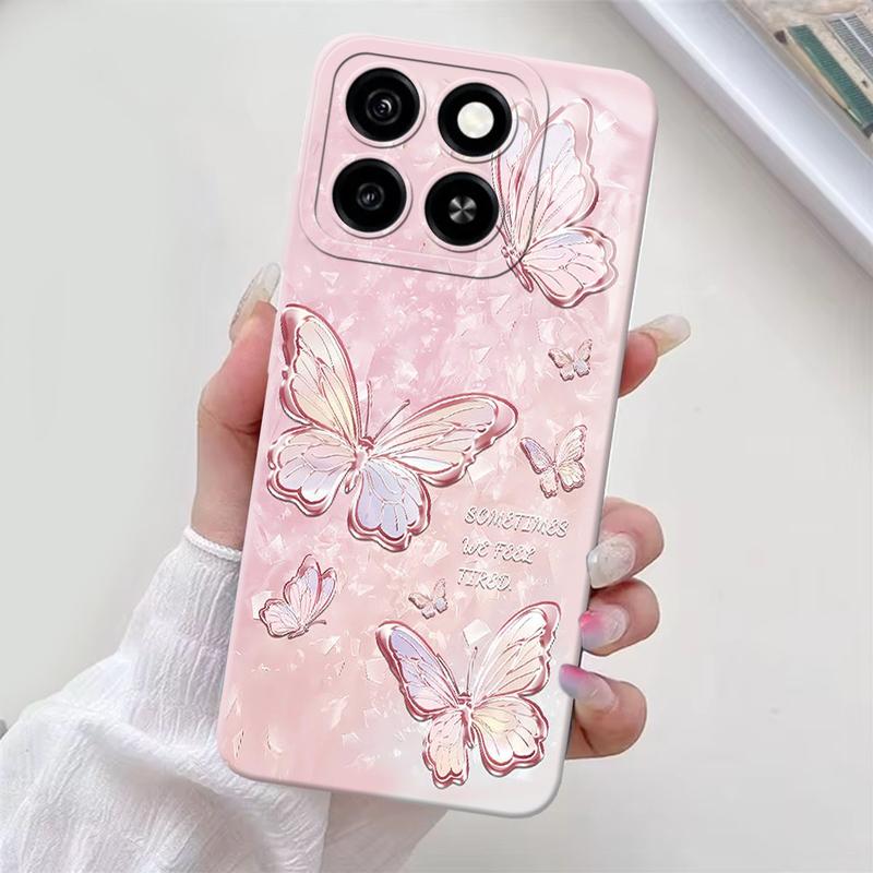 Case Compatible With ZTE Blade A55 A35 Motif Fashion softcase Procamera Macaron Silikon TPU kesing cassing Casing Hp 1