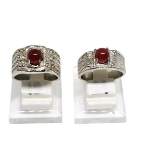 Cincin Sulaiman Madu bulat mini Natural ring alpaka super Batu