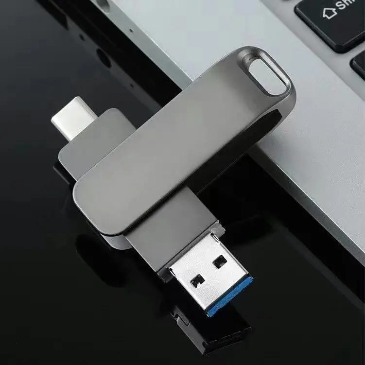 (COD) Flashdisk 2TB Type-C 1TB USB 3.0 High Speed 32GB 128GB 256GB 512GB Tahan Jatuh untuk Penyimpanan Komputer Warna Hitam Pink Silver OTG Storage 6