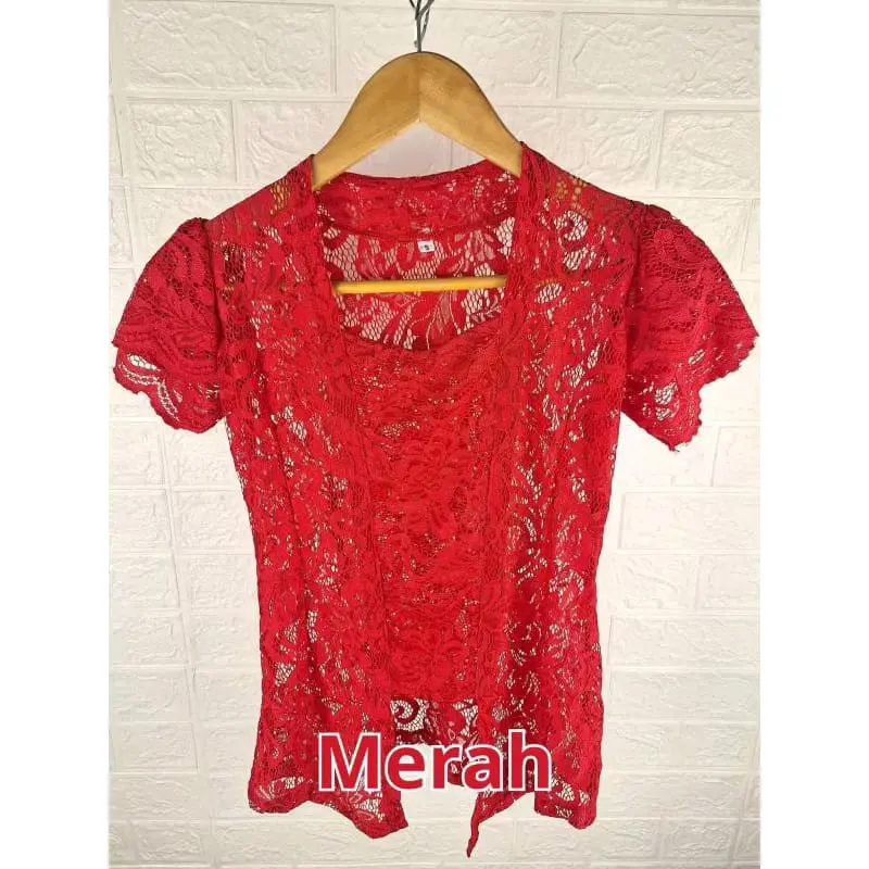 kebaya anak lengan pendek umur 4-8 bahan burkat halus nyaman di pakai Fashion 4