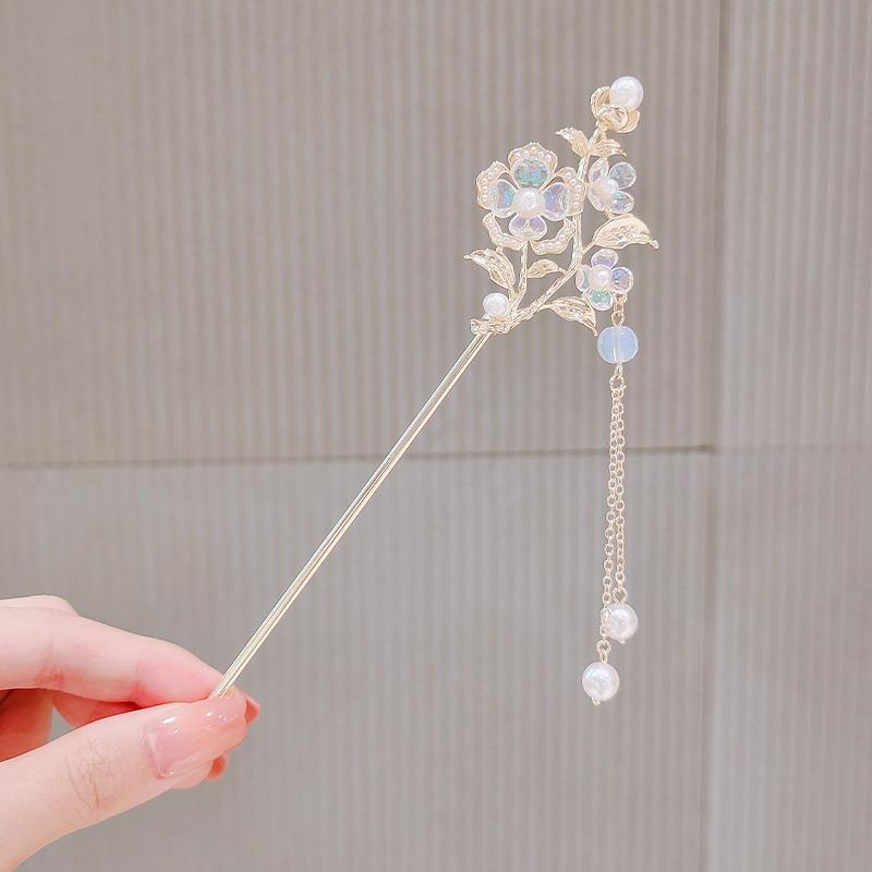 Product Introduction of Kẹp Tóc Tua Rua Hoa Phong Cách Cổ Xưa, Cảm Giác Tiên Tiến, Trang Phục Hán Cổ Đại, Mũ Đội Đầu, Sườn Xám Trung Quốc 20