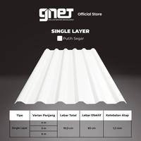 Gambar GNET Atap UPVC Single Layer Putih - Panjang 4 M, 5 M, 6 M - Tebal 1,2 MM - 4 M  dari GNET Official Store Kota Tangerang 2 Tokopedia