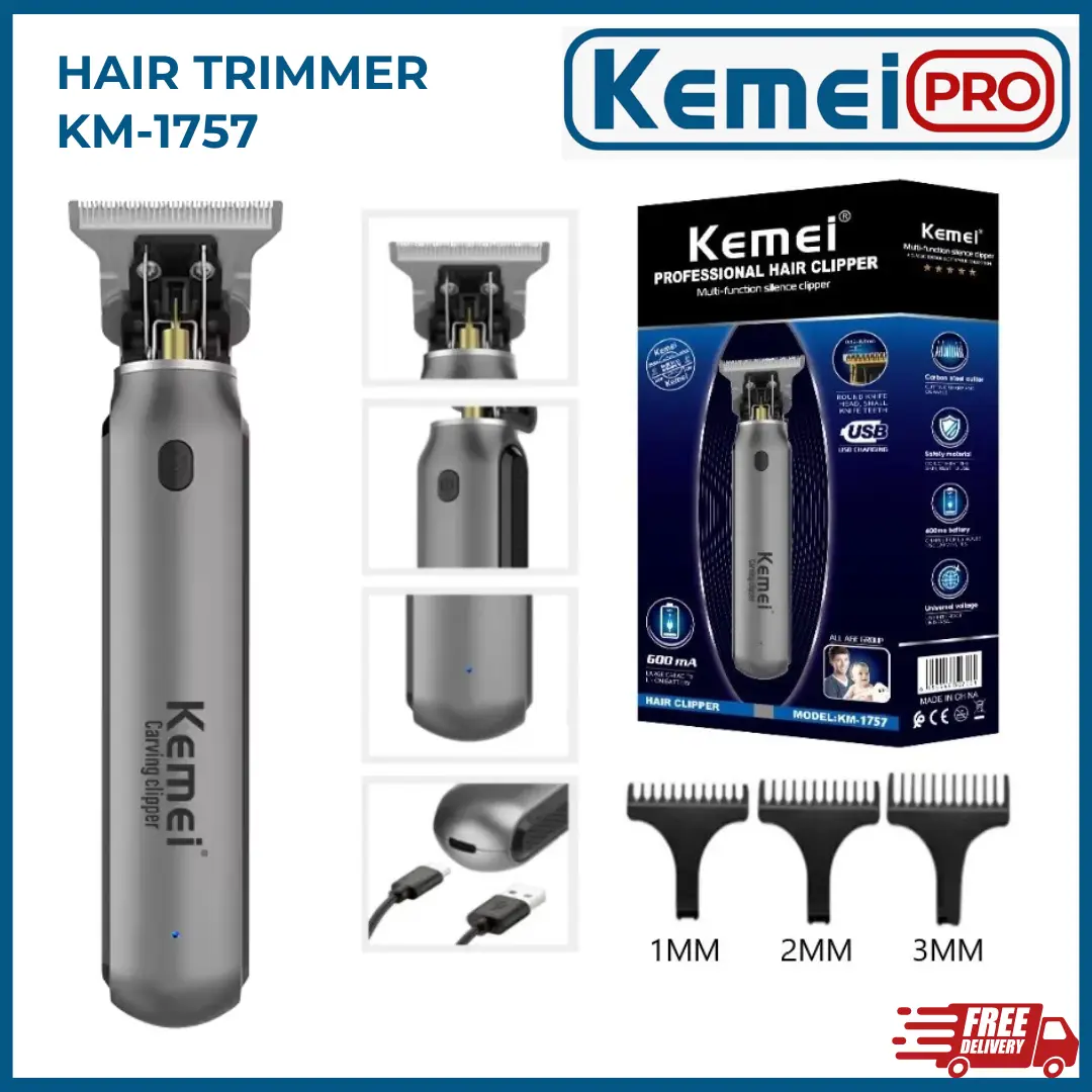 KEMEI 1757 Alat Cukur Rambut Kumis Jenggot Kemei KM1757 Hair Clipper Trimmer KM-1757