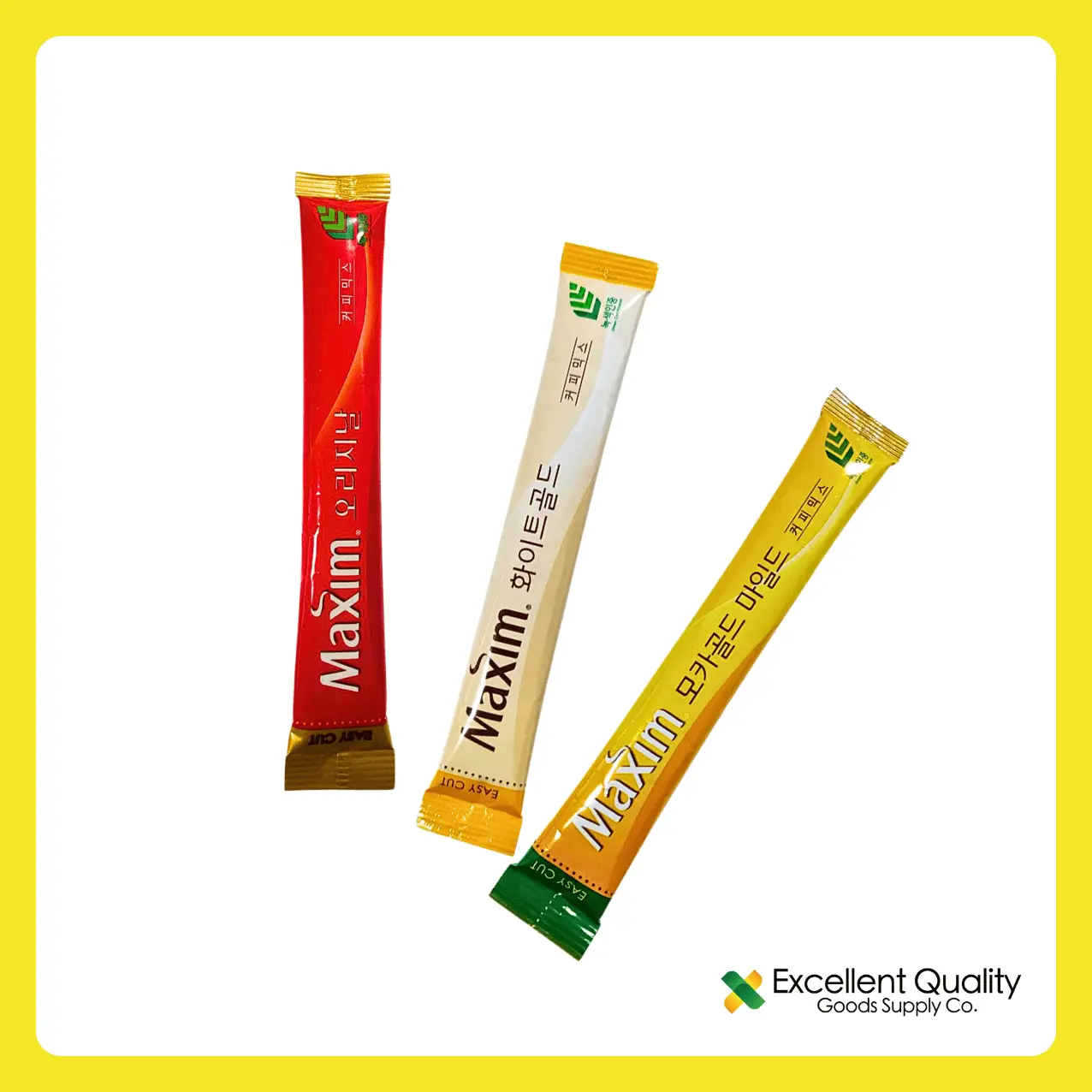 EQGS Maxim Korean Coffee 12g Per Stick Mix Mocha Gold Original Mild