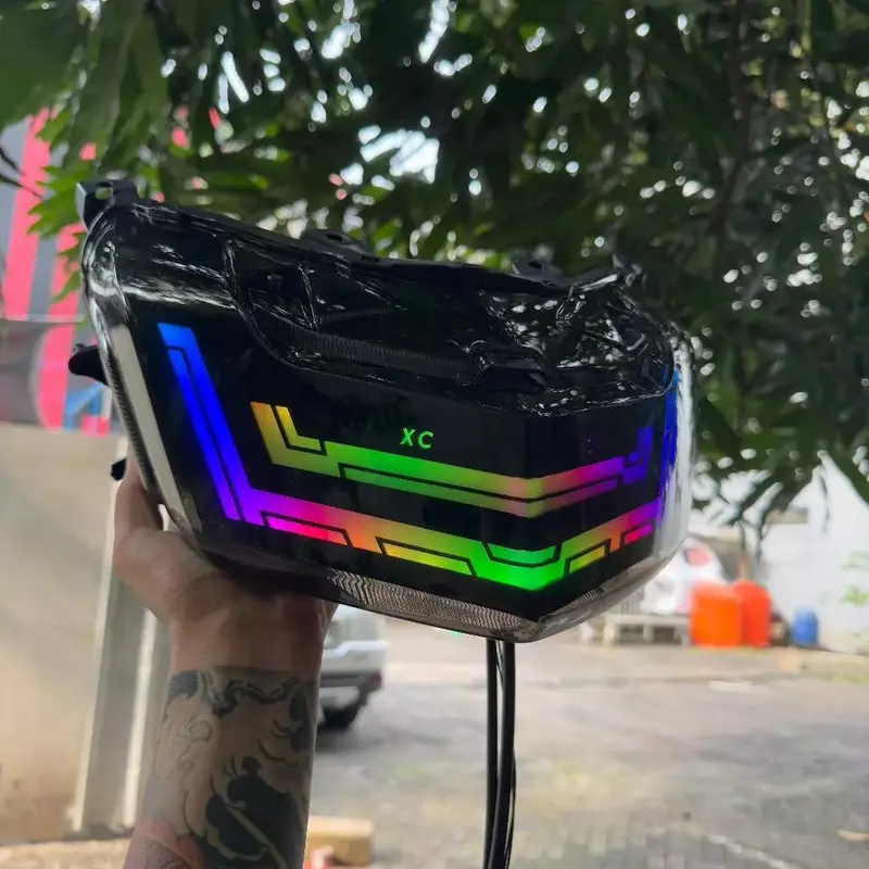 Lampu Stop Nmax  Old Lazy Rgb+App Stoplamp Nmax 2015-2019 Old Lazy Rgb Plus App Lampu Belakang Nmax Lama Lazy 1
