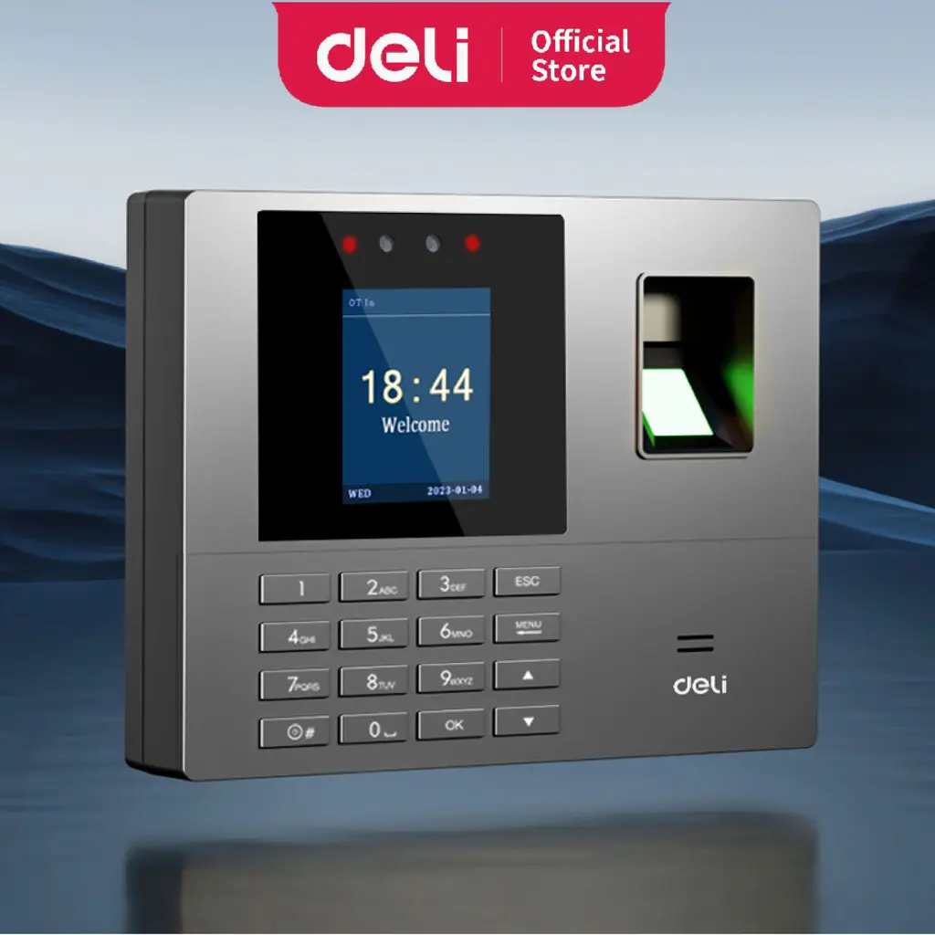 Deli Smart Attendance Machine Face Recognition Fingerprint Easy Data Export ES161