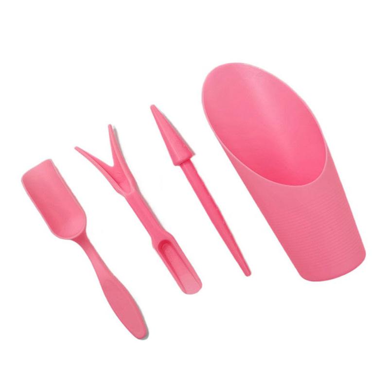 Product Introduction of 4pcs Mini Garden Tools Succulent Planting Kit Flower Growing Tool Set Home Plant Cultivation Garden Potted Flower Canes Rod Tool 90