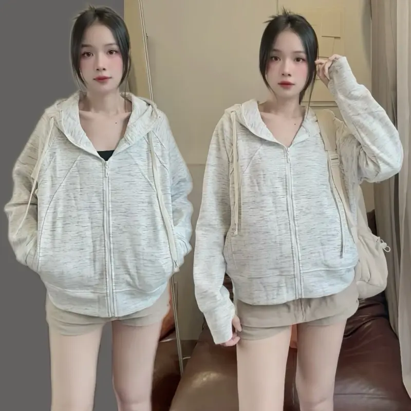 [ DEAL MỞ BÁN] Áo Khoác Nữ Chống Nắng Form Boxy Năng Động Full 6 Túi Chất Thun PC Trơn Mềm Dày Dặn by ShierShop | BigBuy360 - bigbuy360.vn