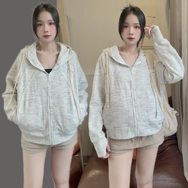 [ DEAL MỞ BÁN] Áo Khoác Nữ Chống Nắng Form Boxy Năng Động Full 6 Túi Chất Thun PC Trơn Mềm Dày Dặn by ShierShop | BigBuy360 - bigbuy360.vn