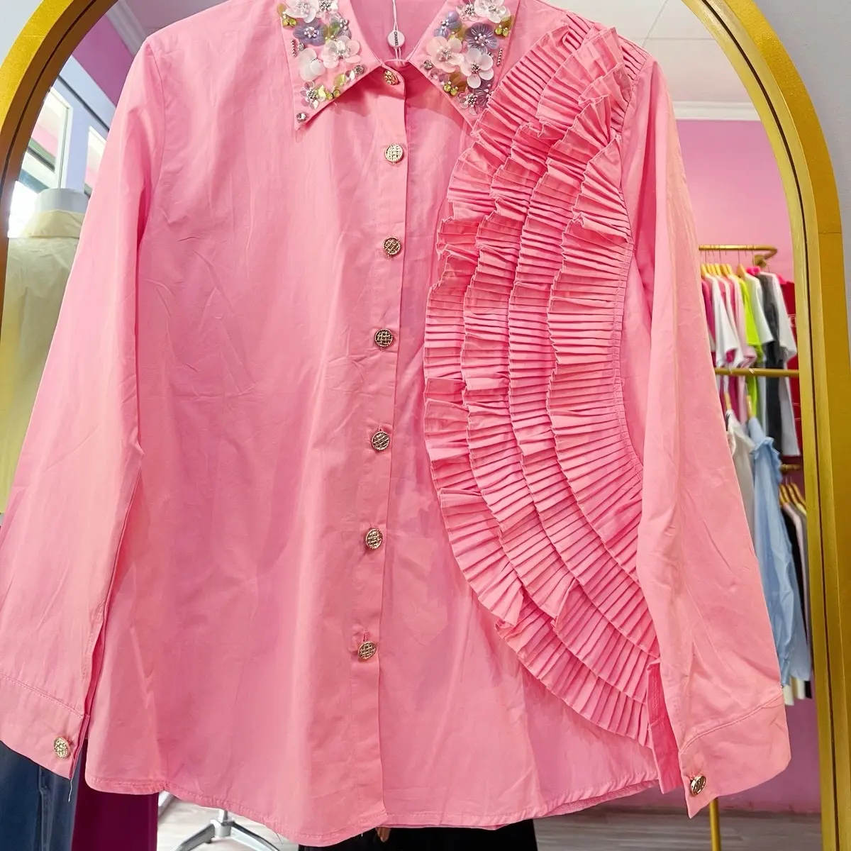 Kemeja Premium Bangkok Blink Wanita Bahan Katun PB 65 LD 110